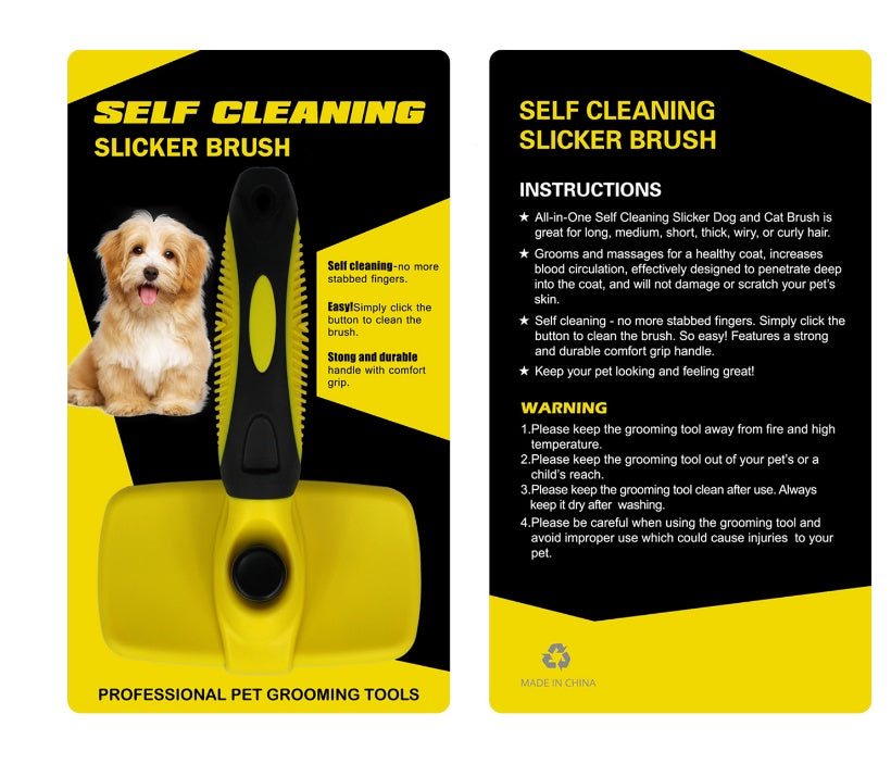AUREVIAN Pet Self Cleaning Brush
