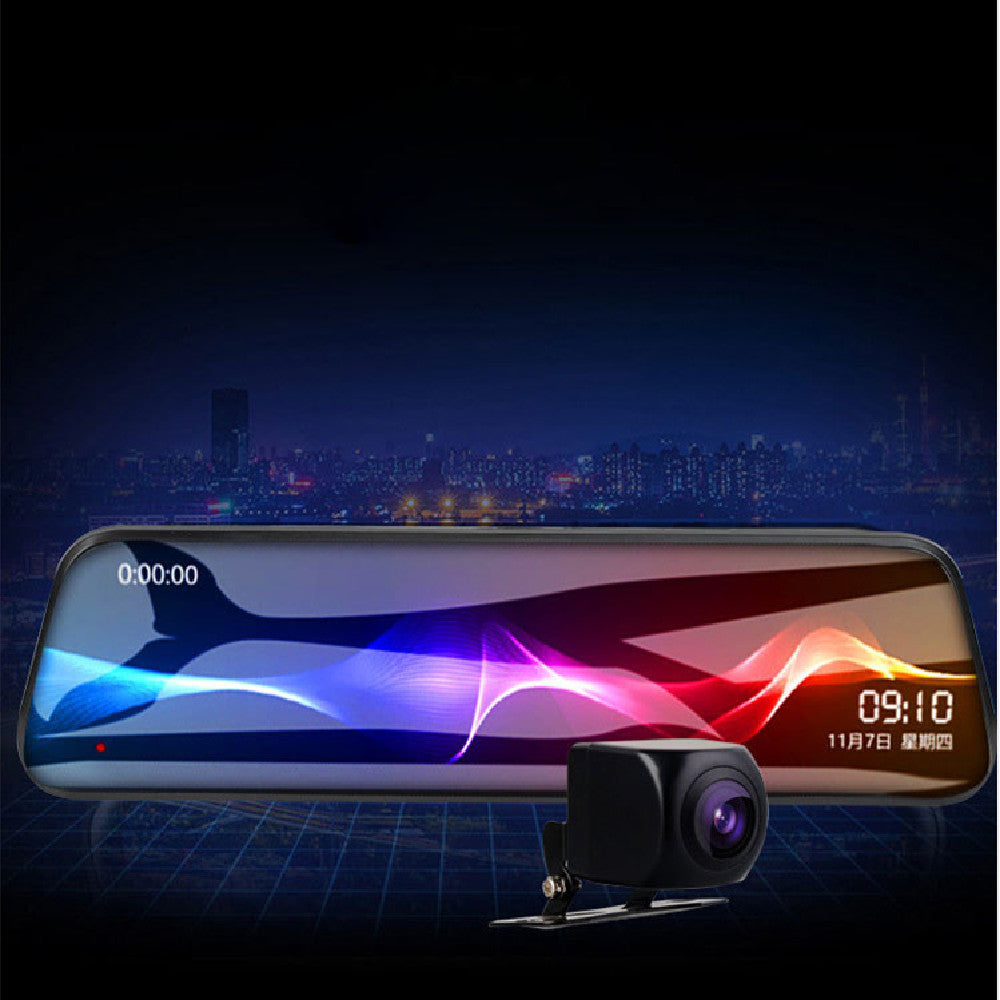 AUREVIAN Streaming Dashcam HD Rearview Mirror Dual Lens Reversing Video