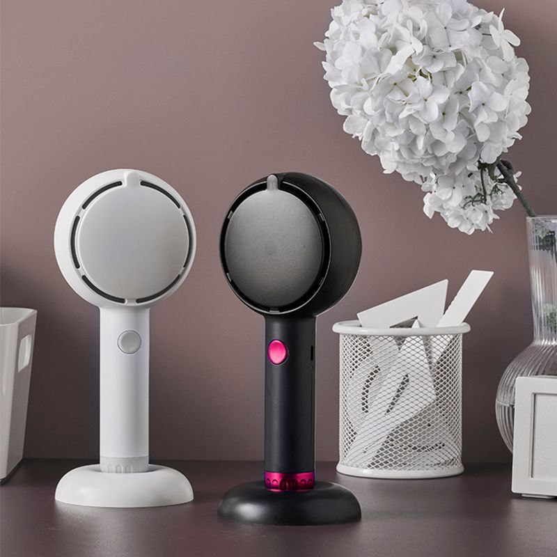 AUREVIAN Handheld Portable Mute USB Rechargeable Fan With Light