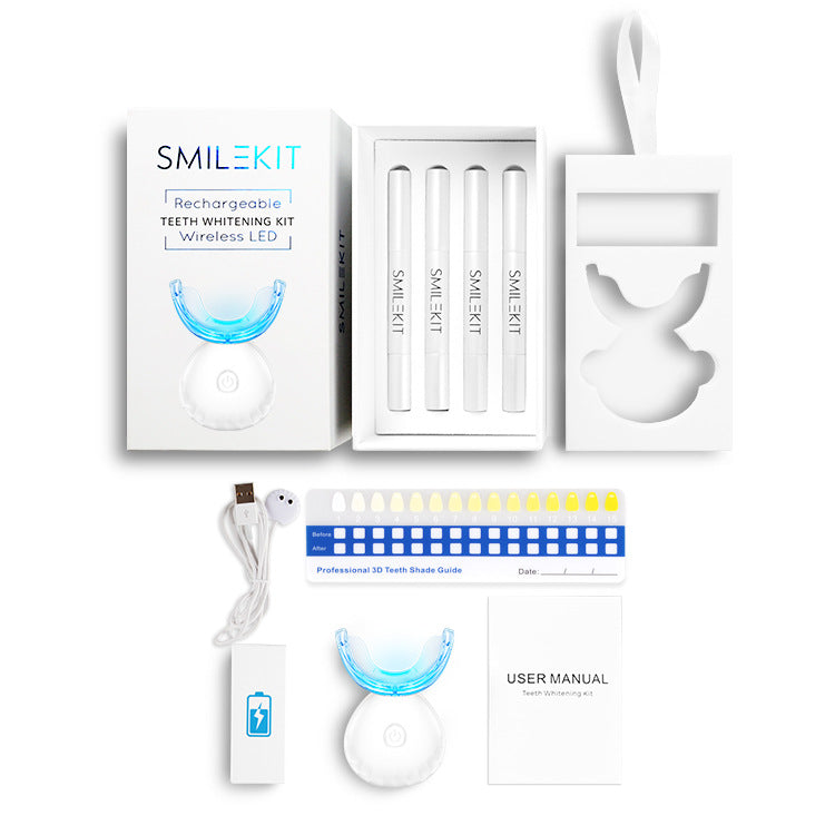 AUREVIAN Teeth Whitening Kit, Charging Kit, Dental Instrument Kit, Wireless Light Kit
