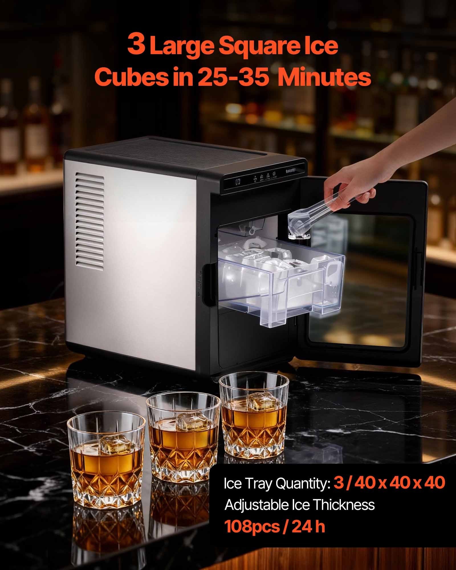 AUREVIAN Portable Mini Ice Maker Machine