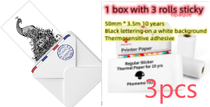 AUREVIAN Pocket Small Mini Bluetooth Handheld Portable Thermal Printer