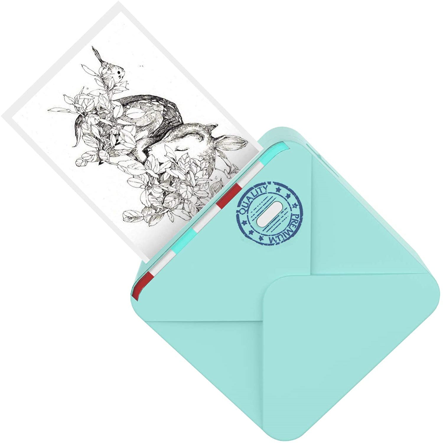 AUREVIAN Pocket Small Mini Bluetooth Handheld Portable Thermal Printer