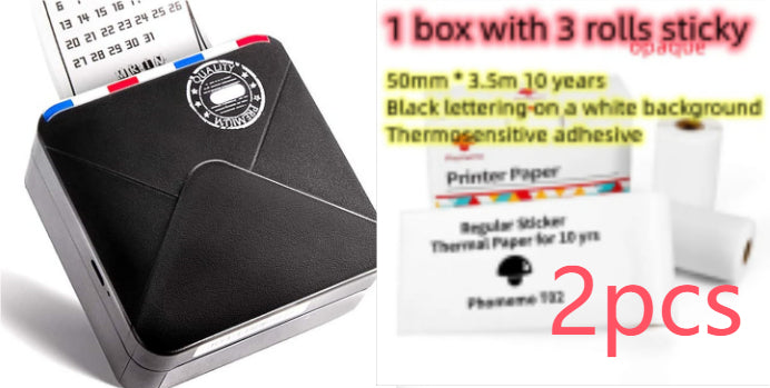 AUREVIAN Pocket Small Mini Bluetooth Handheld Portable Thermal Printer