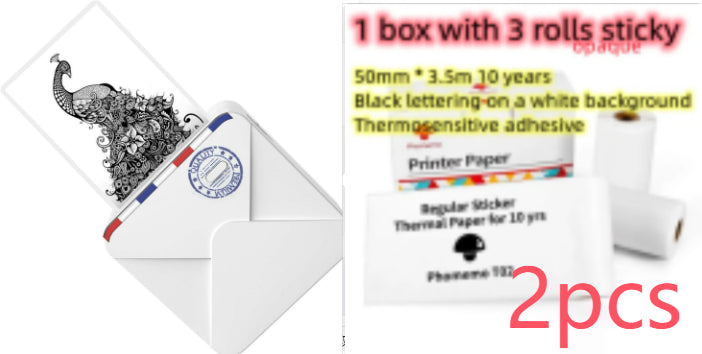 AUREVIAN Pocket Small Mini Bluetooth Handheld Portable Thermal Printer